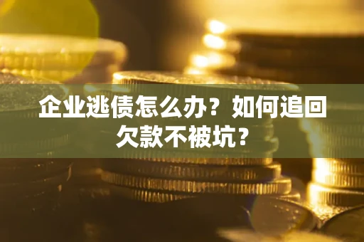 武汉企业逃债怎么办？如何追回欠款不被坑？