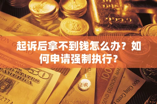 武汉起诉后拿不到钱怎么办？如何申请强制执行？