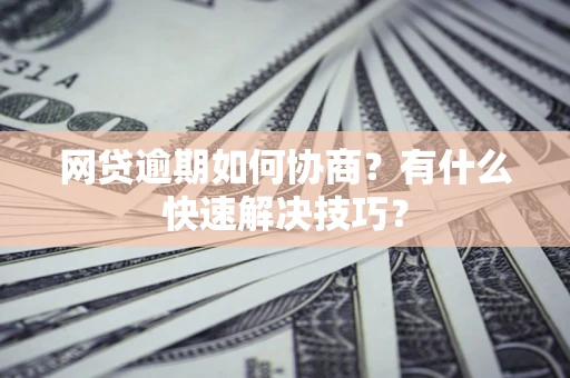 武汉网贷逾期如何协商？有什么快速解决技巧？