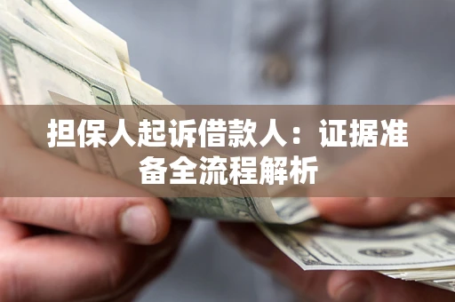武汉担保人起诉借款人：证据准备全流程解析
